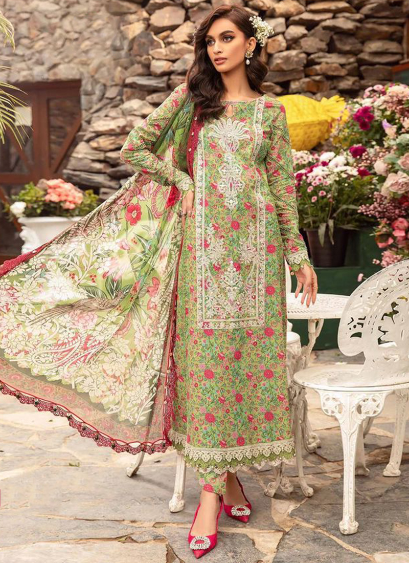white christmas dresses Maria B White Digital Printed Lawn Collection Replica – Shanzay Outfit main image 1