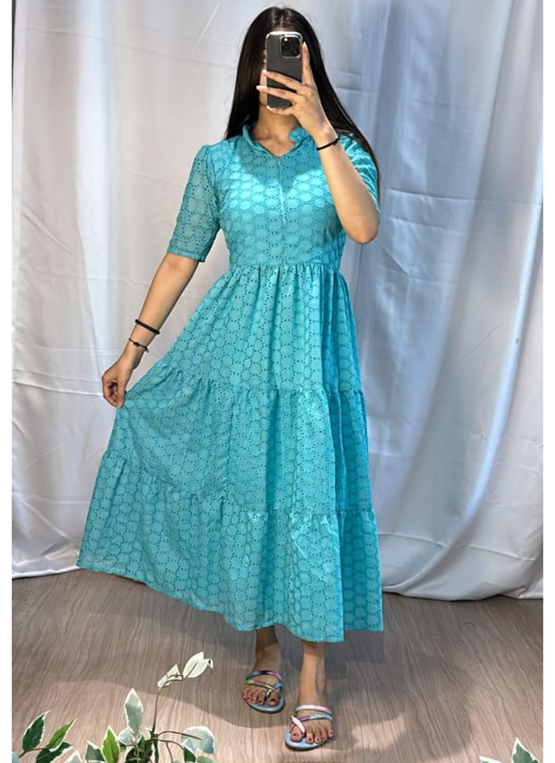 usmc dress blues nco CARMELA SKY BLUE TWEED DRESS | CULT MIA