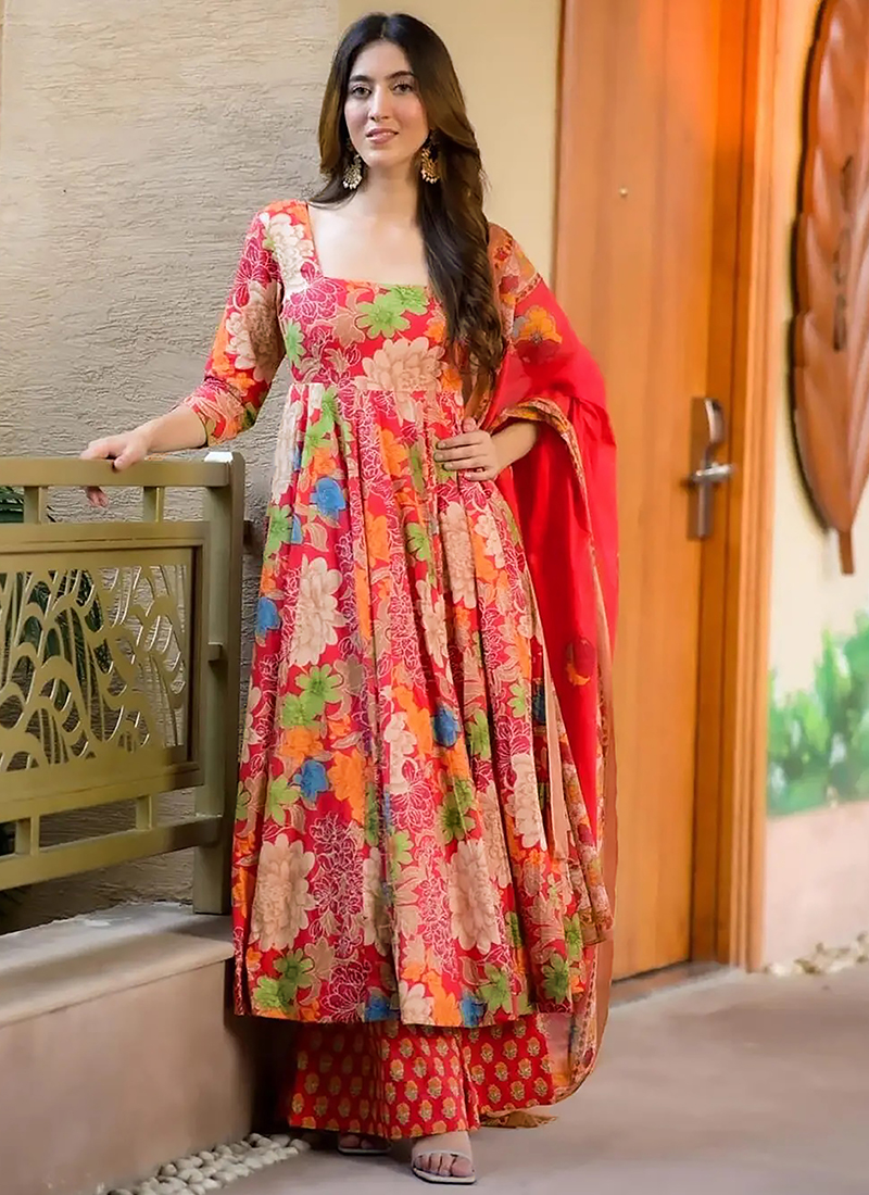 sachin and babi light blue dress Buy Multi Color Pure Muslin Printed Casual Wear Readymade Anarkali Suit  Online From Surat Wholesale Shop