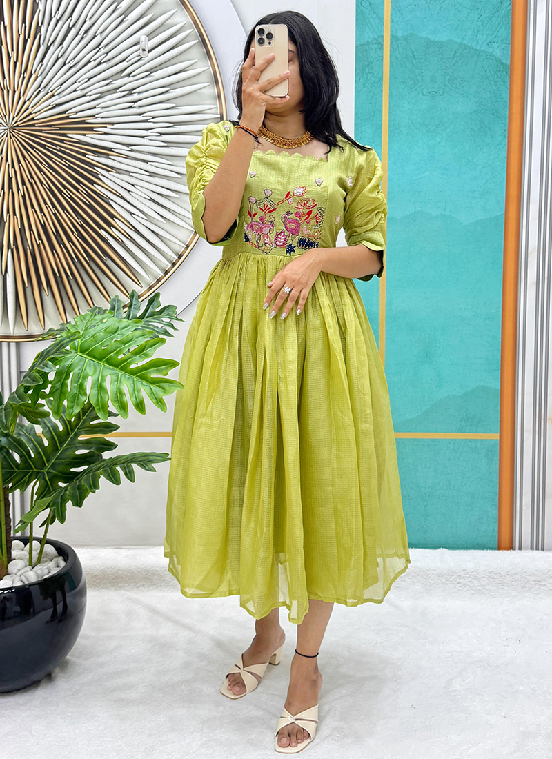 parrot green dress PARROT GREEN LACE DRESS MEDIUM main image 1
