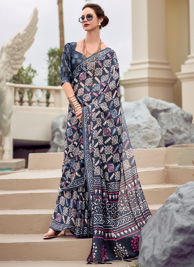 Mul Mul Silk Casual Wear Saree 10 Pieces Catalog Catalog