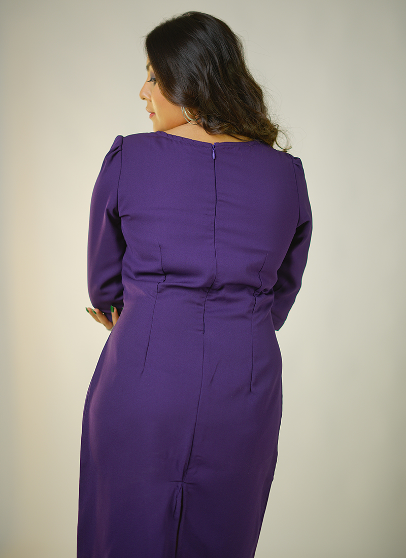 Buy Purple Zara Sattin Stylish Party Wear Readymade Dress Online From Surat  Wholesale Shop.