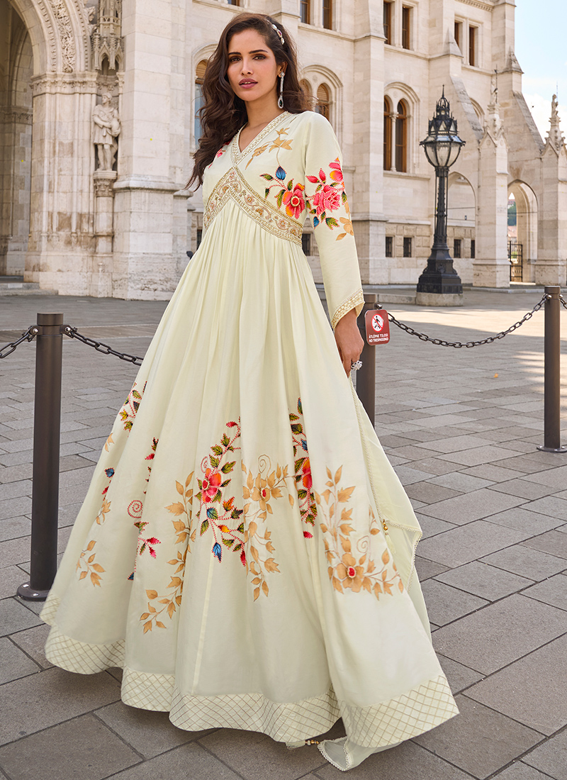 slim fit dress slacks Rhea Gold Embroidered Ball Gown Wedding Dress – A & M Enterprises Bridal main image 0