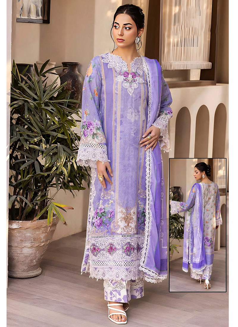 open lace back dress ANAYA PURPLE NET EMBROIDERED DRESS | UNSTITCHED PARTY WEAR