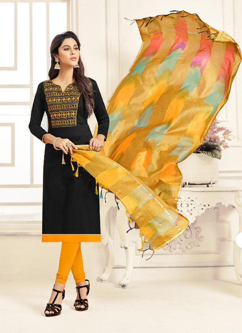 fancy cotton churidar