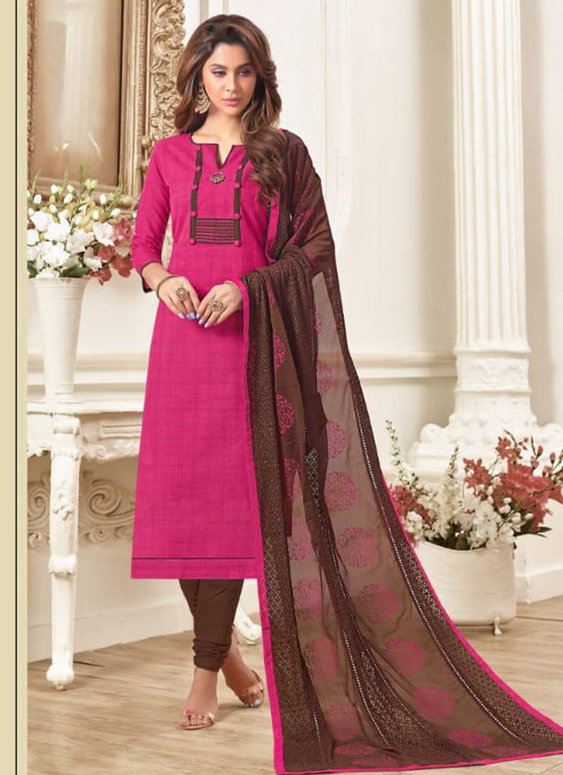 cotton printed churidar