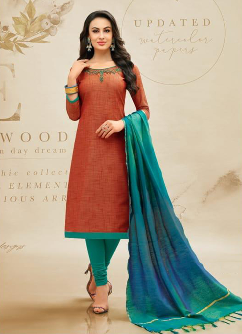 fancy churidar material