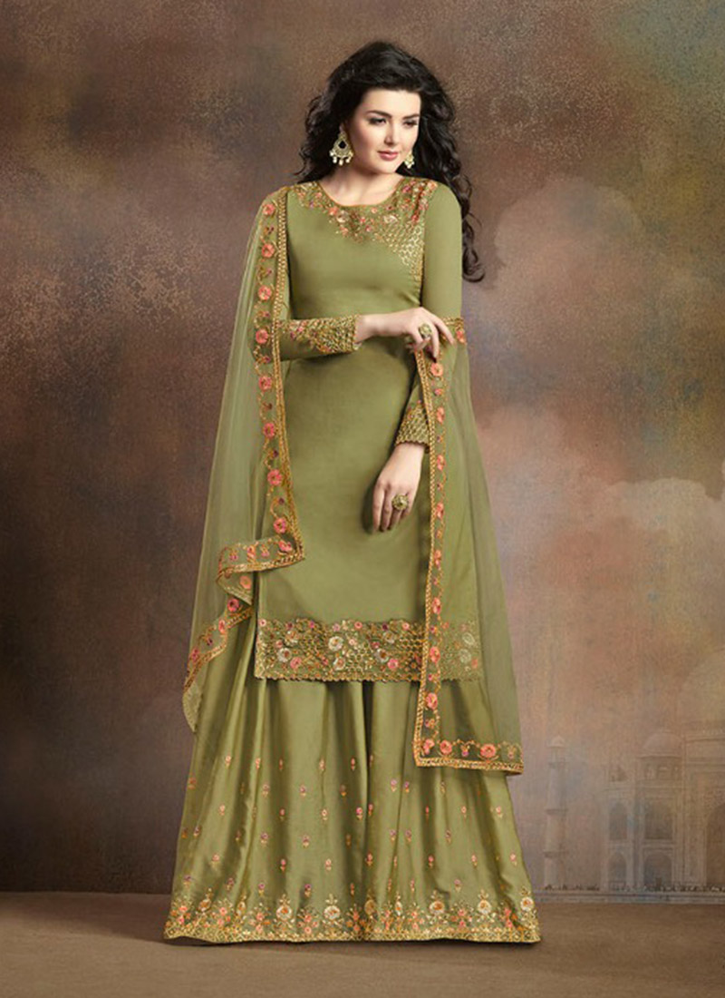 Readymade Soft Silk Ramzan Eid Special Designer Sharara Suits Exclusive ...