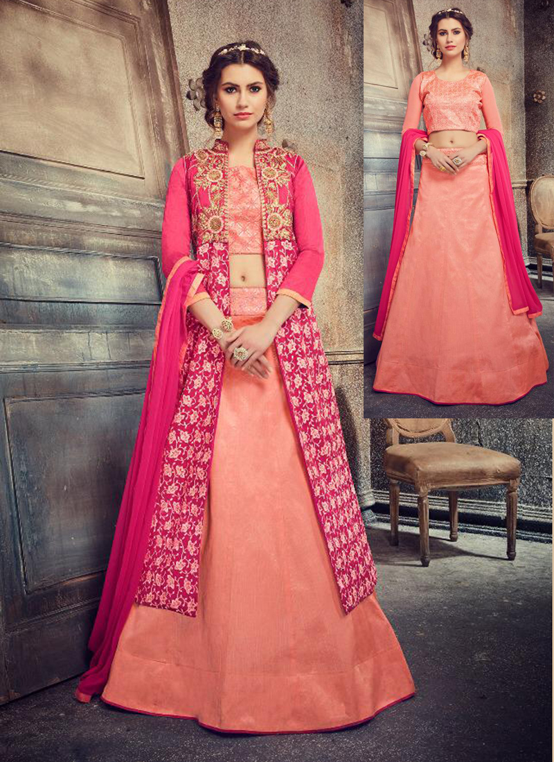 party wear heavy lehenga