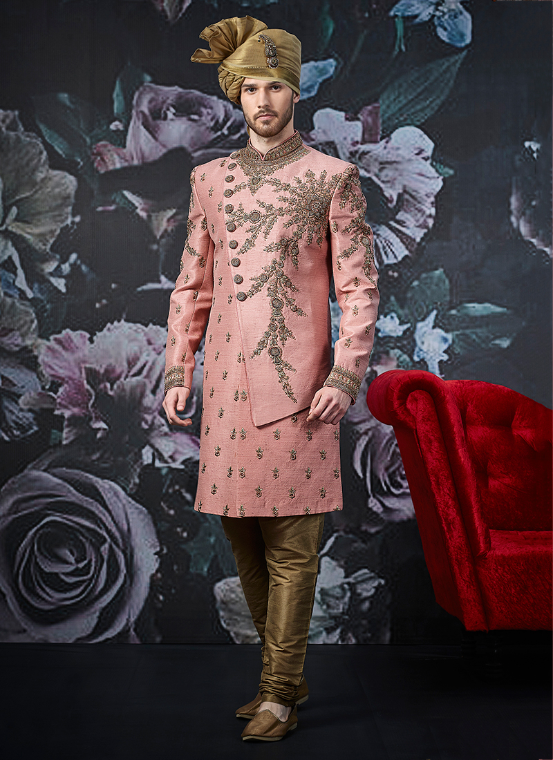 indo western wedding outfit for groom
